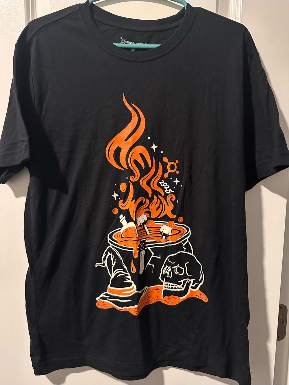 OrangeTheory Graphic Short Sleeve Tee in Black & Orange Size Medium